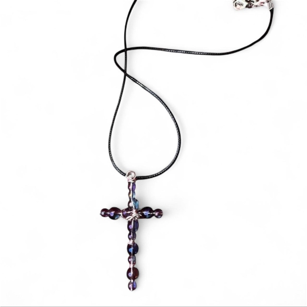 Handmade Cross Necklace/Choker